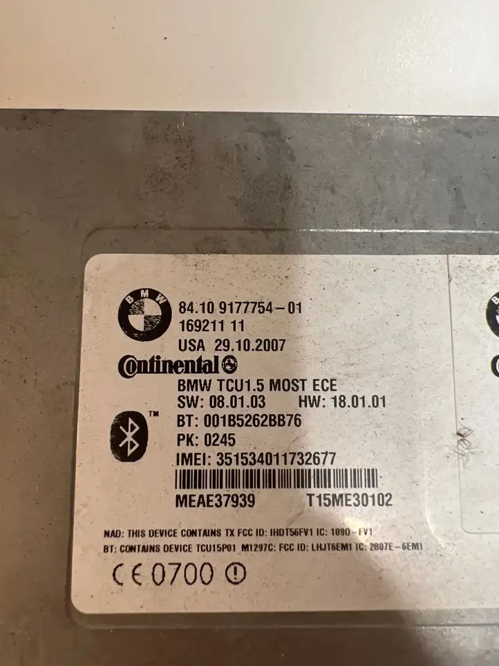 BMW 3 E92 E93 (2005 - 2014) 16921111 Bluetooth модуль — фото 2