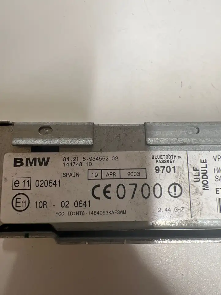 BMW 5 E39 (1996 - 2003) 6934552 Bluetooth модуль — фото 3