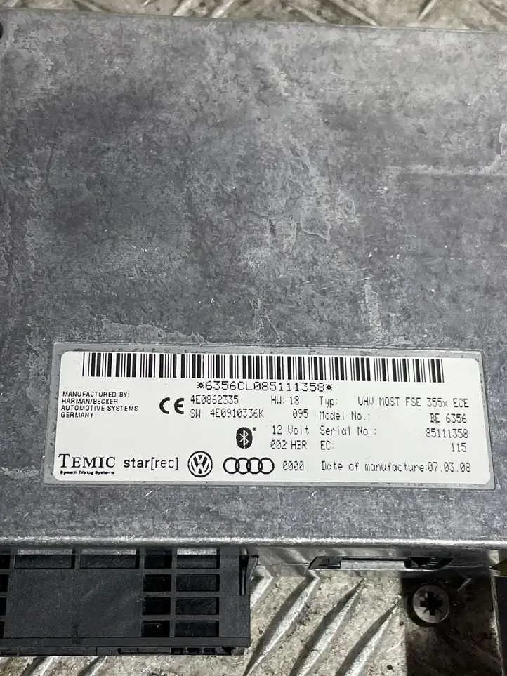 Audi A4 S4 B8 8K (2007 - 2011) 4E0862335 Bluetooth модуль — фото 3