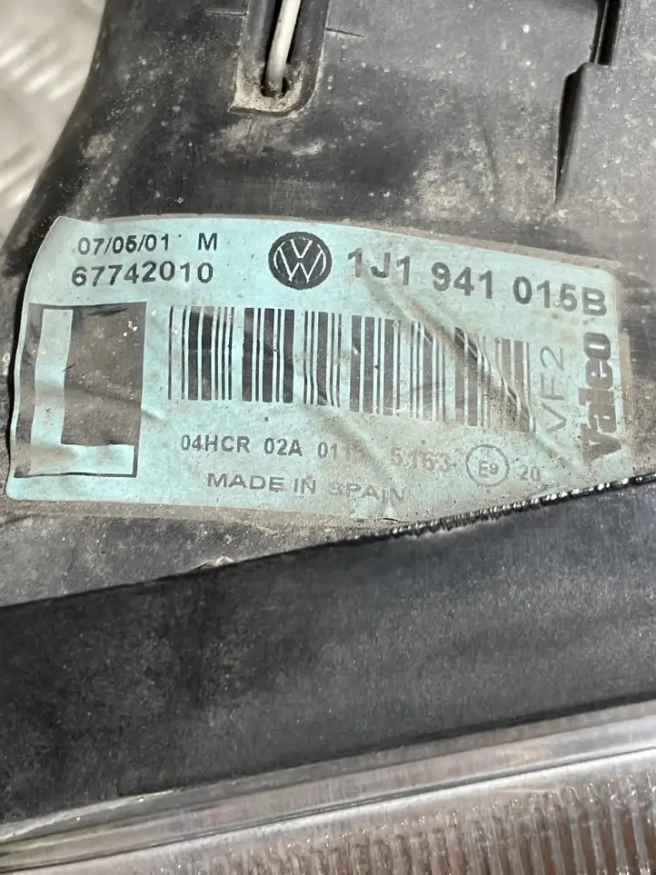 Volkswagen Golf IV (1998 - 2005) 1J1941015B Передняя фара — фото 7