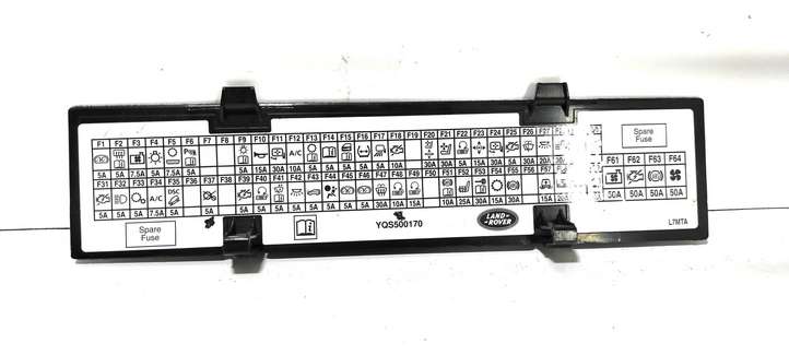 Land Rover Range Rover (2002 - 2005)  YQS500170 Крышка ящика предохранителей