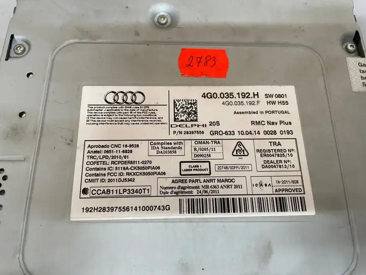 Audi A6 C7 (2011 - 2014) 4G0035192H Магнитола / мультимедийная система — фото 2
