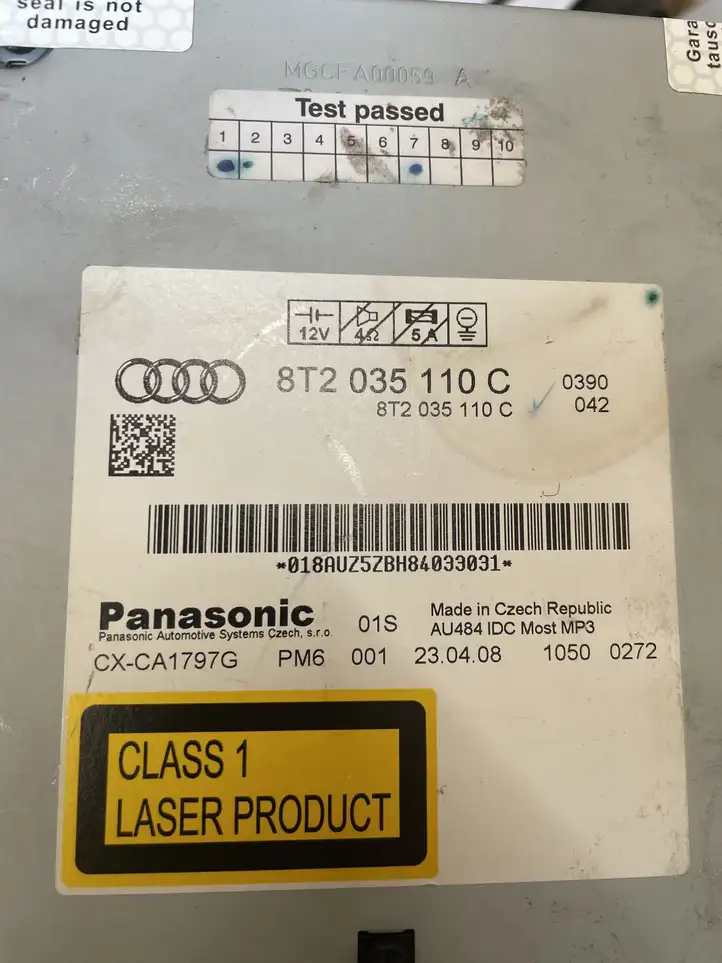 Audi A4 S4 B8 8K (2007 - 2011) 8T2035110C Магнитола / мультимедийная система — фото 3