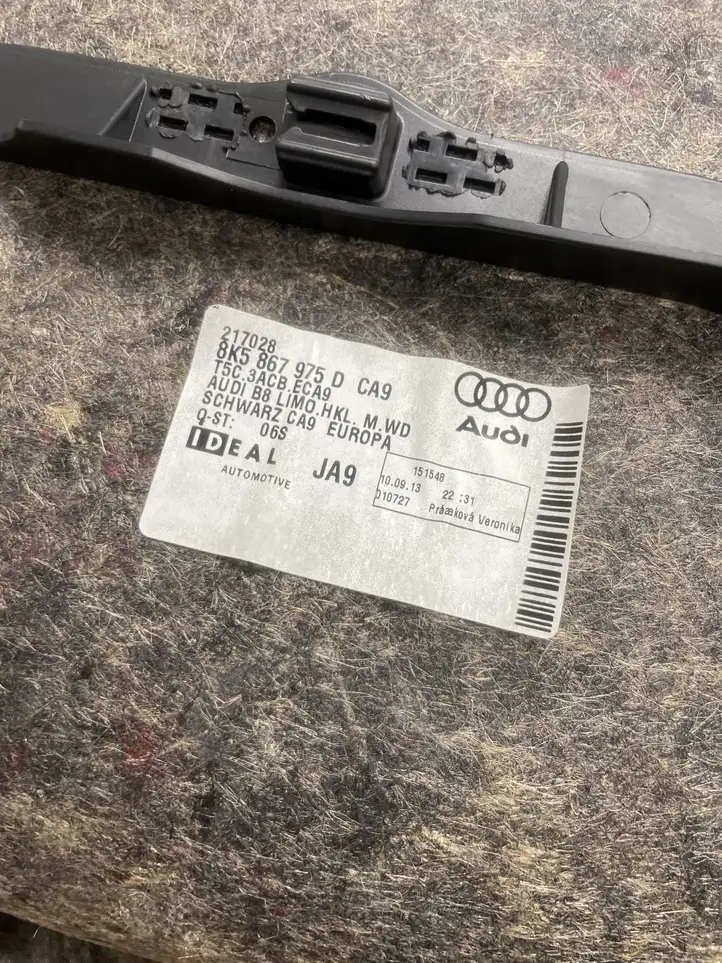 Audi A4 S4 B8 8K (2011 - 2015) 8K5867975D Прочая отделка багажника — фото 4