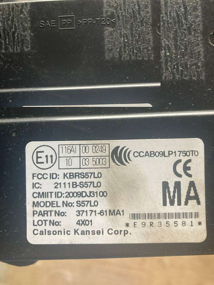 Suzuki SX4 S-Cross (2013 - 2021)  3717161MA1 Блок управления иммобилайзера
