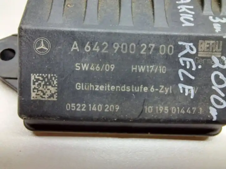 Mercedes-Benz E W212 (2009 - 2016) A6429002700 Реле накала свечей — фото 3
