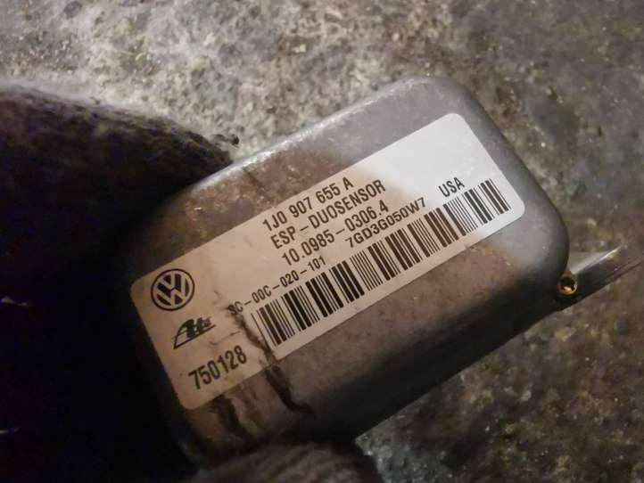 Volkswagen Golf IV (1998 - 2005)  1J0907655A Датчик ESP (системы стабильности) (датчик курсовой устойчивости))
