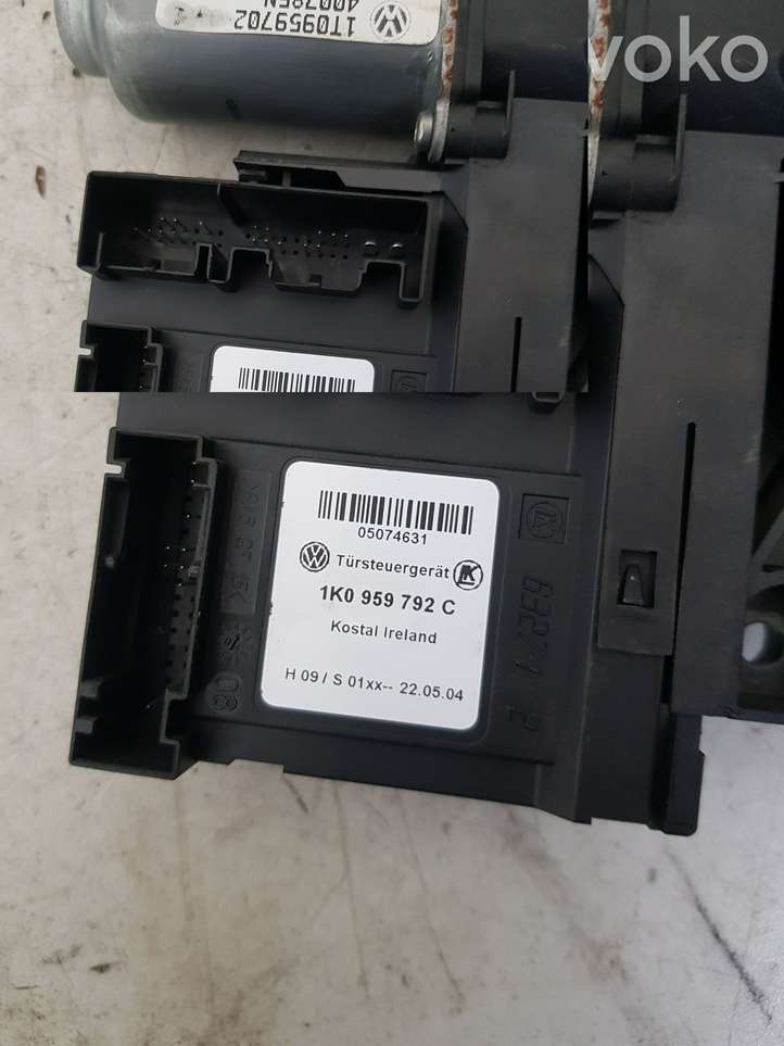 Volkswagen Touran I (2003 - 2010)  1K0959792C электродвигатель переднего стеклоподъемника