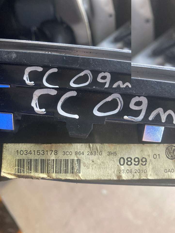 Volkswagen Passat CC (2008 - 2012)  3C0864263G Отделка рычага переключения передач (кожа, головка)