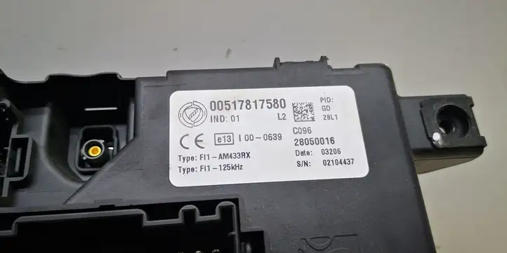 Fiat Punto (188) (1999 - 2010) 00517817580 Модуль комфорта — фото 2