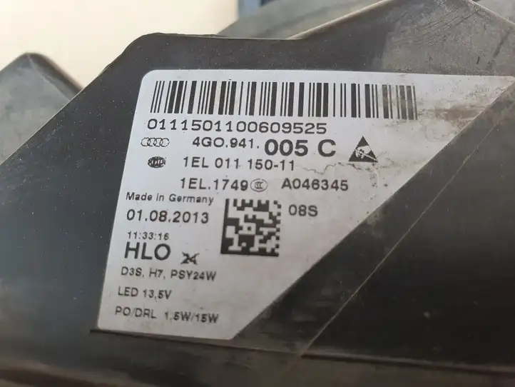 Audi A6 C7 (2011 - 2014) 4G0941005C Передняя фара — фото 12
