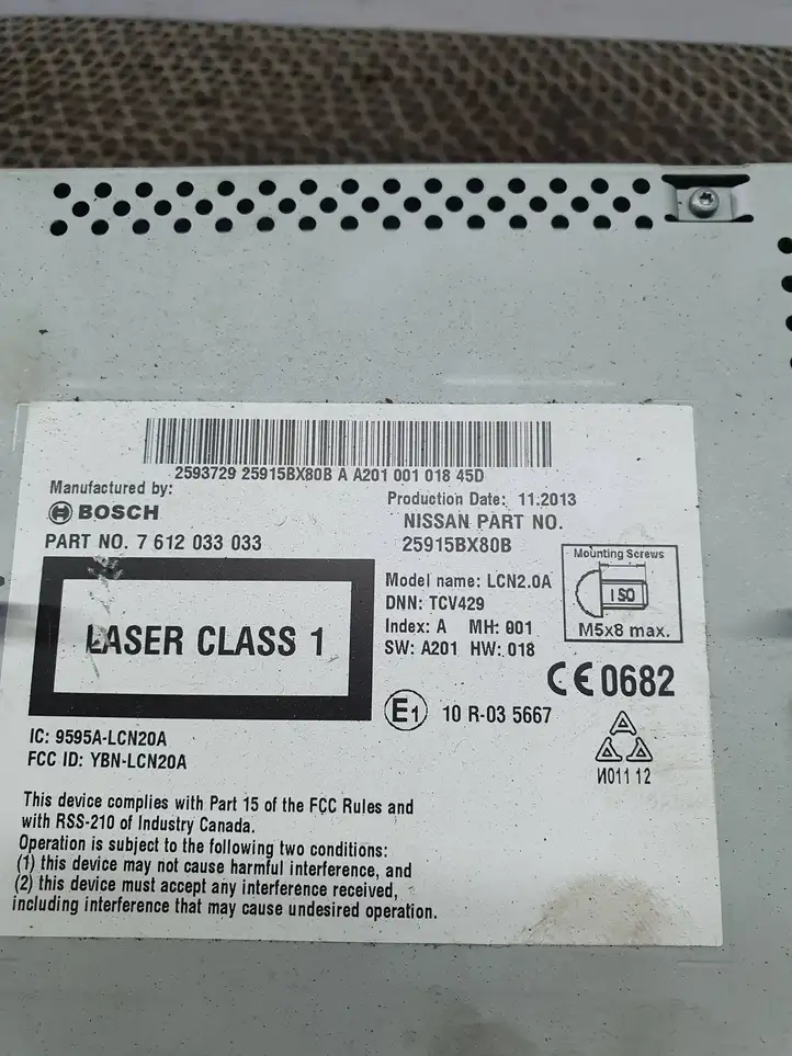 Nissan Juke I F15 (2010 - 2018) 25915BX80B Магнитола / мультимедийная система — фото 2