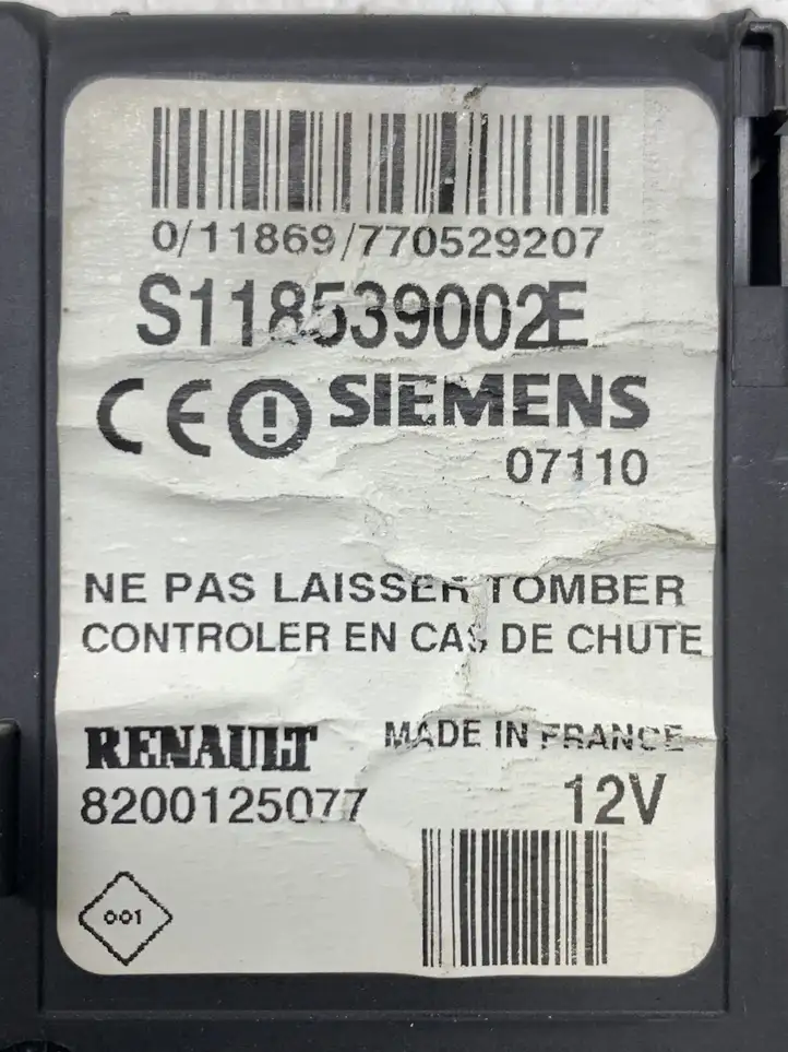 Renault Scenic II - Grand scenic II (2006 - 2009) 8200125077 Считыватель ключа зажигания — фото 3
