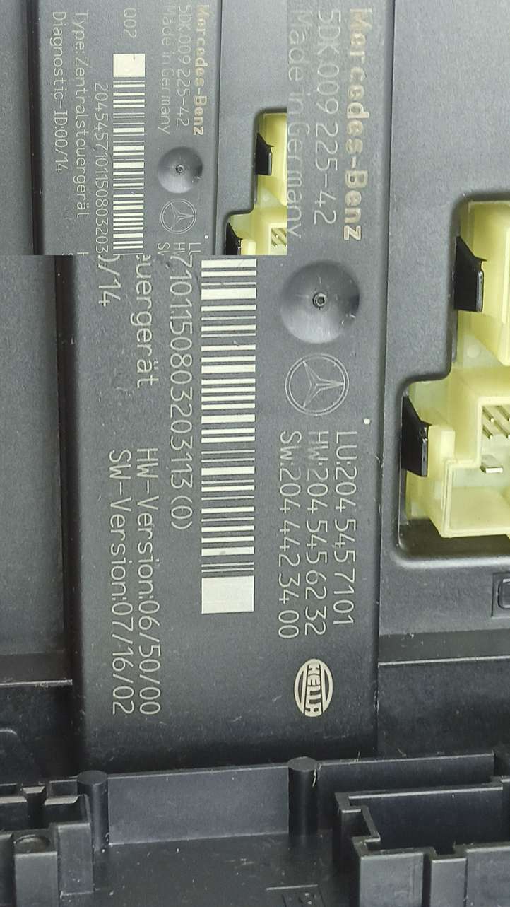 Mercedes-Benz C W204 (2007 - 2014)  2045457101 Блок управления SAM