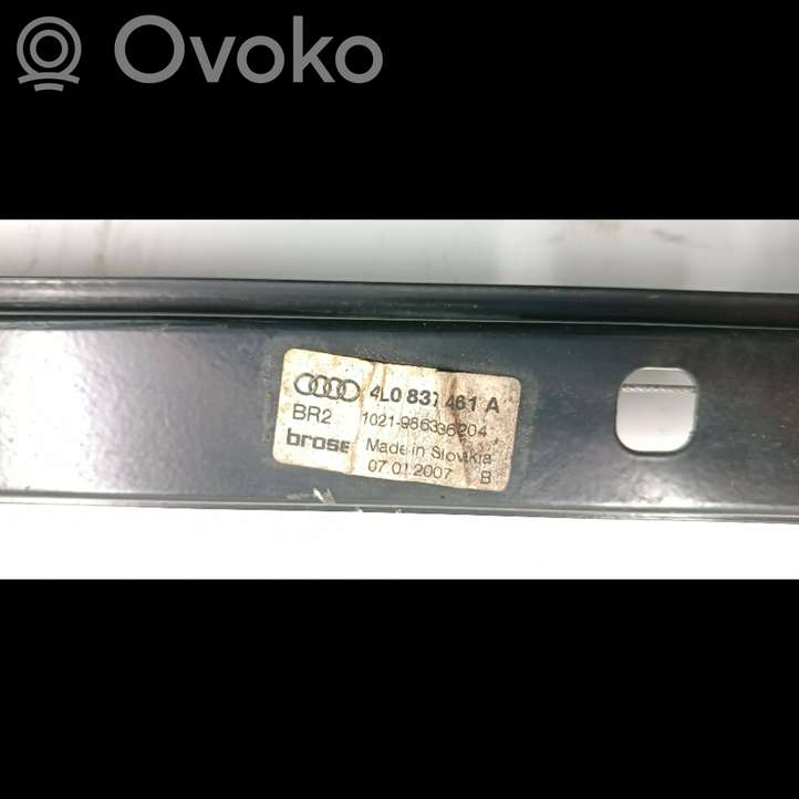 Audi Q7 (2005 - 2009)  4L0837461A Механизм для электрического подъема окон передней двери (без двигателя)