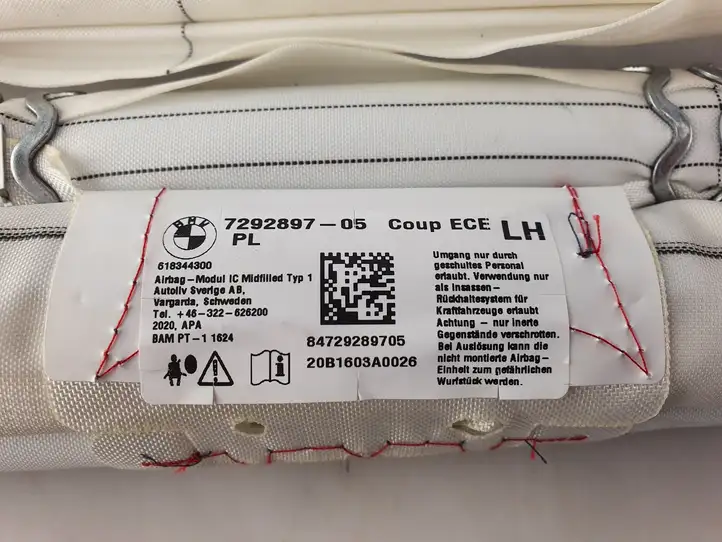 BMW 2 F22 F23 (2017 - ) 72127292897 Боковая подушка безопасности шторка — фото 2