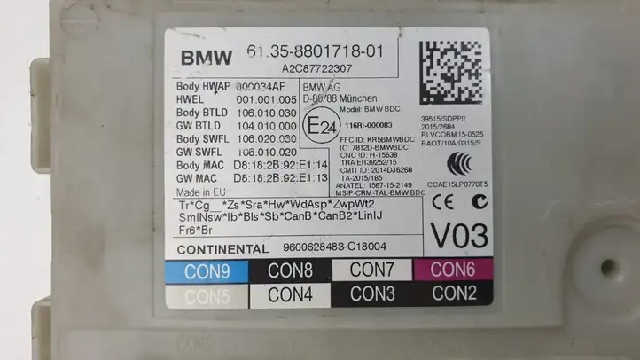 BMW 5 G30 G31 (2016 - ) A2C87722307 Модуль управления кузовом (BCM) — фото 3