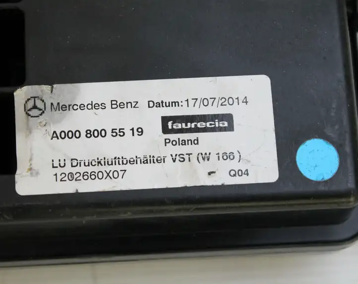 Mercedes-Benz GL X166 (2013 - 2019) A0008005519 Ресивер пневмоподвески — фото 2