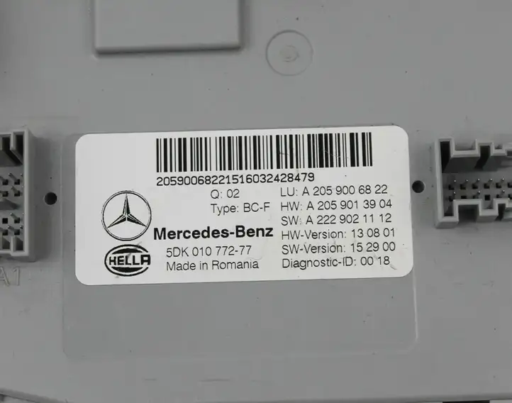 Mercedes-Benz C AMG W205 (2014 - ) A2059006822 Модуль комфорта — фото 2