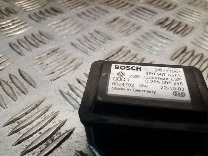 Audi A4 (2000 - 2006)  8E0907637A Датчик ESP (системы стабильности) (датчик курсовой устойчивости))