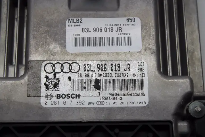 Audi A6 C7 (2011 - 2014) 03L906018JR Блок управления двигателем (ЭБУ) — фото 2