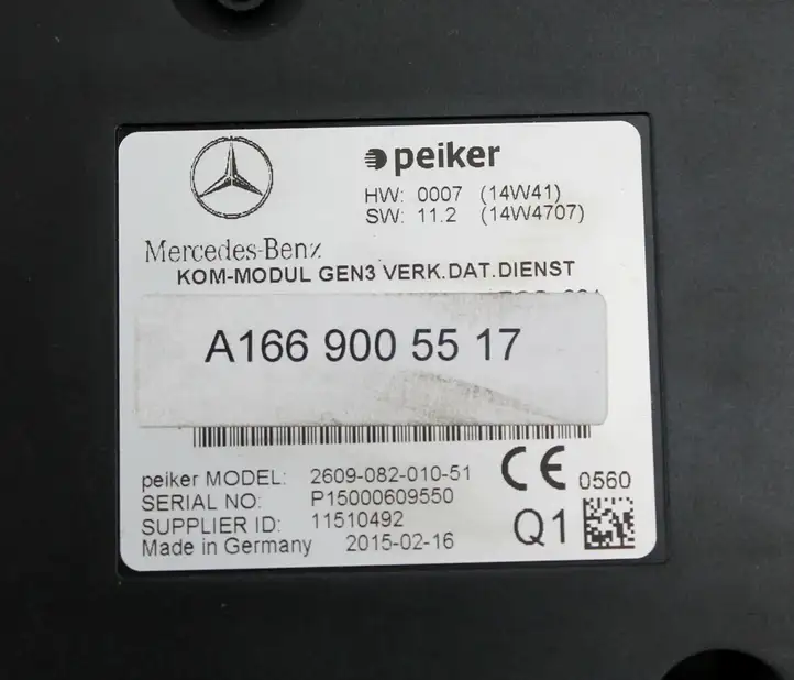 Mercedes-Benz ML W166 (2012 - 2017) A1669005517 Прочие блоки управления — фото 2