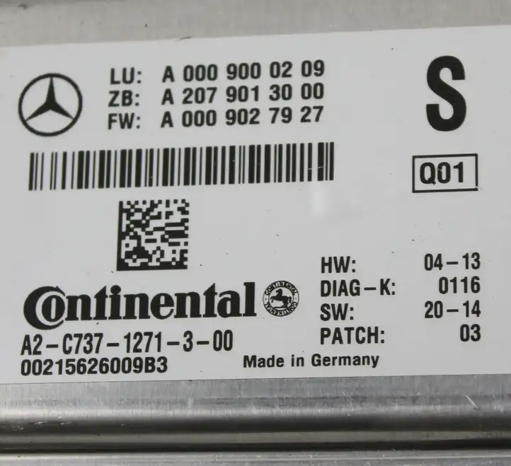 Mercedes-Benz GLA W156 (2017 - 2020) A0009000209 Камера в лобовом стекле — фото 2