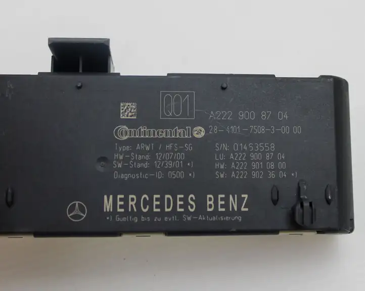 Mercedes-Benz S W222 (2013 - ) A2229008704 Блок управления крышкой багажника — фото 2