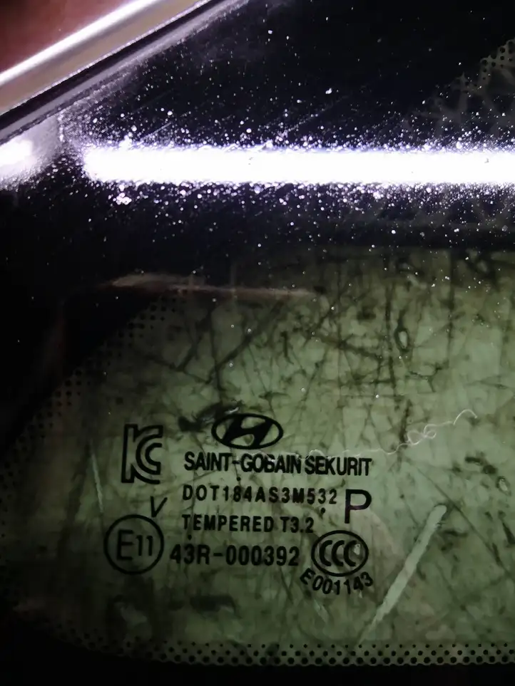 Hyundai i40 (2015 - ) DOT184AS3M532 Заднее боковое стекло — фото 2