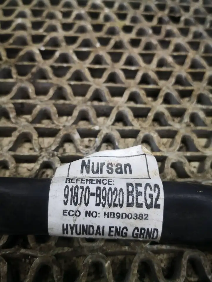 Hyundai i10 (2013 - 2016) 91870B9020 Минусовой провод аккумулятора — фото 2