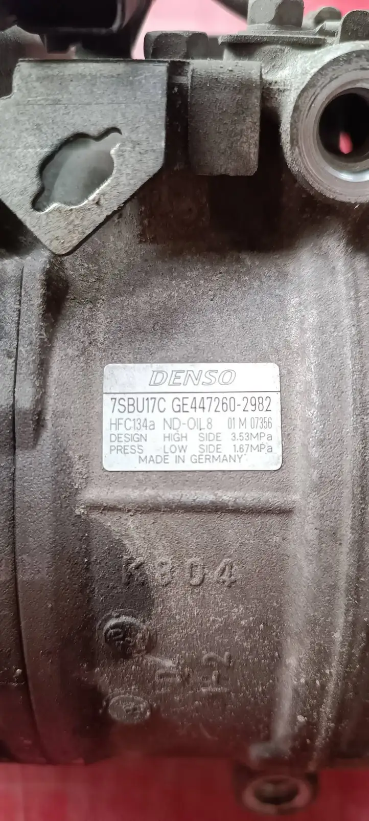 BMW 5 F10 F11 (2009 - 2016) 7SBU17C Компрессор (насос) кондиционера воздуха — фото 4