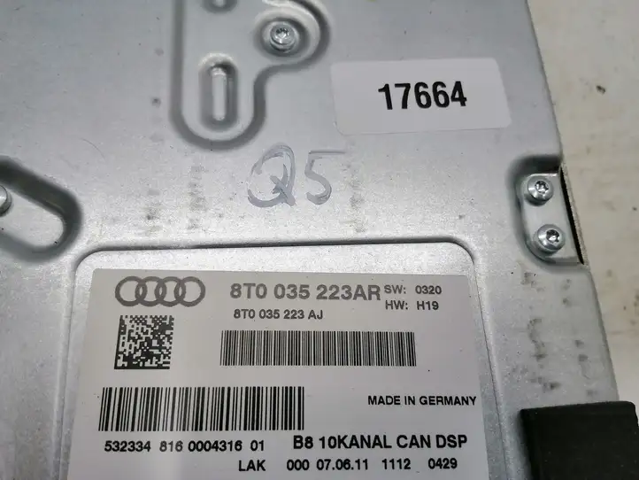 Audi Q5 SQ5 (2008 - 2012) 8T0035223AR Усилитель звука — фото 4