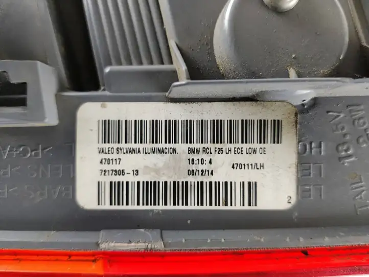 BMW X3 F25 (2010 - 2017) 7217305 Задний фонарь в кузове — фото 2
