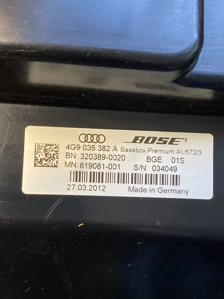 Audi A6 C7 (2011 - 2014) 4G0035223P Комплект аудиосистемы — фото 13