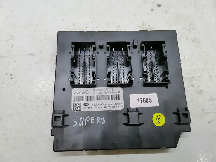 Skoda Superb B6 (3T) (2008 - 2015) 1K0937087AB Модуль комфорта — фото 1