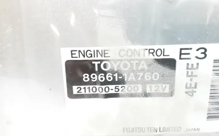Toyota Corolla E110 (1995 - 2002) 896611A760 Блок управления двигателем (ЭБУ) — фото 2