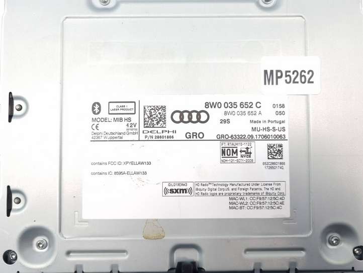 Audi Q5 (2012 - 2017)  8W0035652C Мультимедийный контроллер