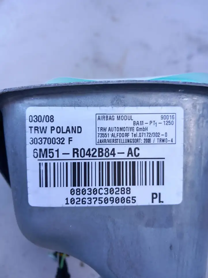 Ford C-MAX I (2007 - 2010) 6M51R042B84AC Подушка безопасности пассажира — фото 3