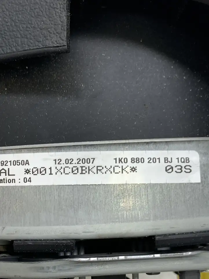 Volkswagen PASSAT B6 (2005 - 2010) 1K0880201BJ Подушка безопасности руля — фото 2