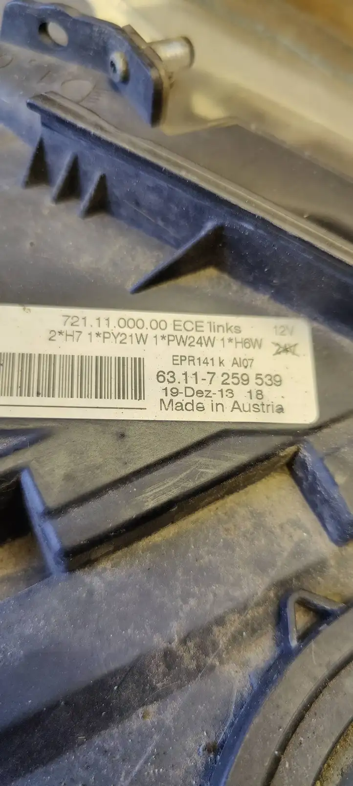 BMW 3 F30 F35 F31 (2012 - 2018) 63117259539 Передняя фара — фото 6