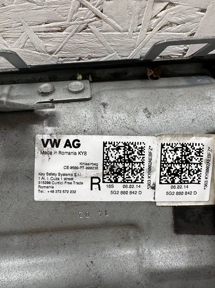 Volkswagen Golf VII (2013 - 2019) 5G2880842 Коленная подушка безопасности — фото 3