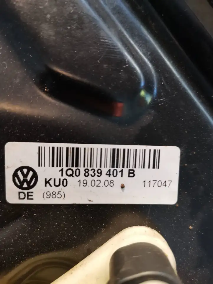 Volkswagen Eos (2006 - 2010) 1Q0839401B Стеклоподъемник передней двери (комплект) — фото 3