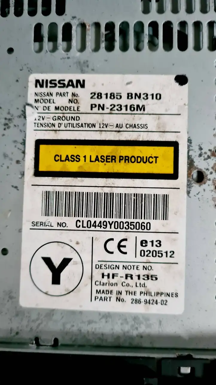 Nissan Almera N16 (2000 - 2010) CL0449Y0035060 Магнитола / мультимедийная система — фото 2