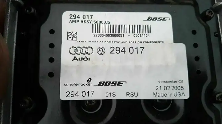 Audi A6 S6 C5 4B (2001 - 2004) 294017 Усилитель звука — фото 2
