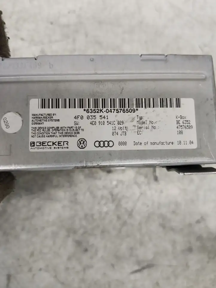 Audi A6 S6 C6 4F (2004 - 2008) 4F0035541 Магнитола / мультимедийная система — фото 2