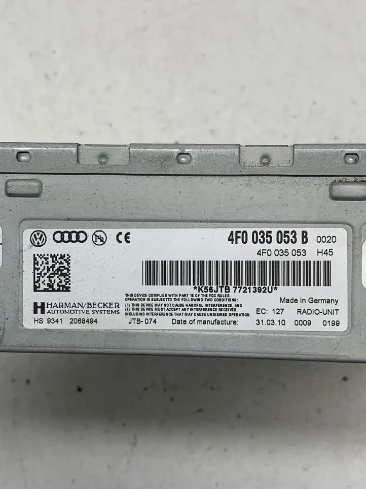 Audi A6 S6 C6 4F (2008 - 2011) 4F0035053B Магнитола / мультимедийная система — фото 3