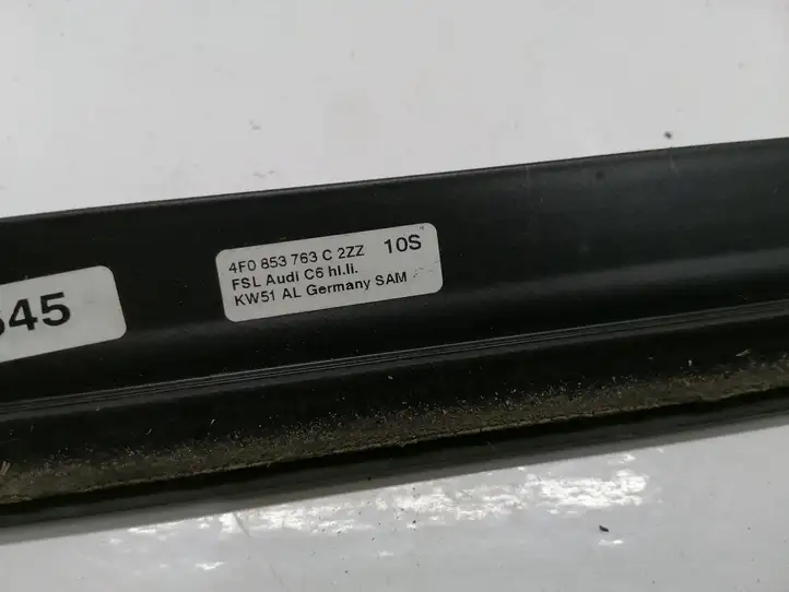 Audi A6 S6 C6 4F (2004 - 2008) 4F0853763C Накладка стекла задней двери — фото 6