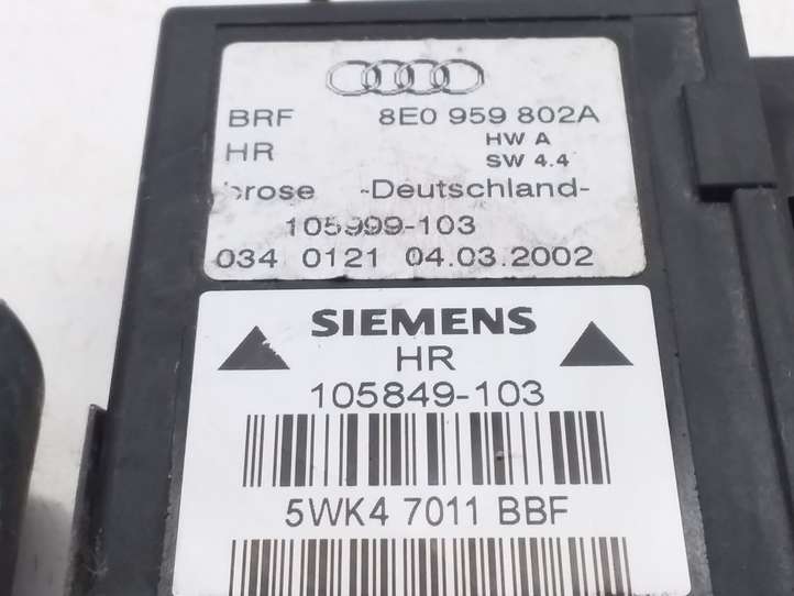 Audi A4 (2000 - 2006)  8E0959802A Механизм подъема окон задней двери