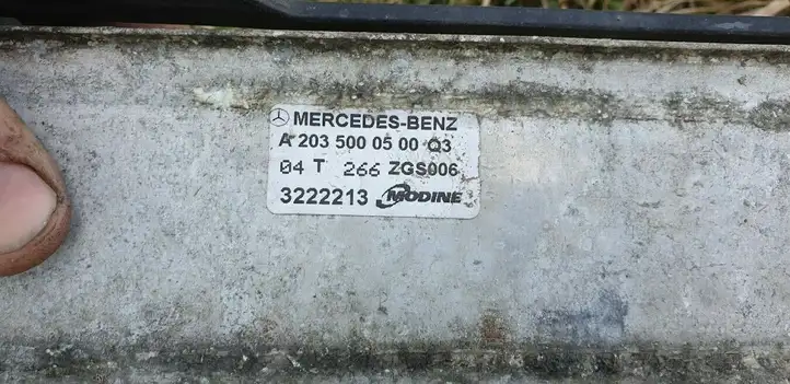 Mercedes-Benz C W203 (2000 - 2007) A2035000500 Интеркулер — фото 7