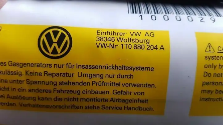 Volkswagen Touran I (2003 - 2010) 1T0880204A Подушка безопасности пассажира — фото 5